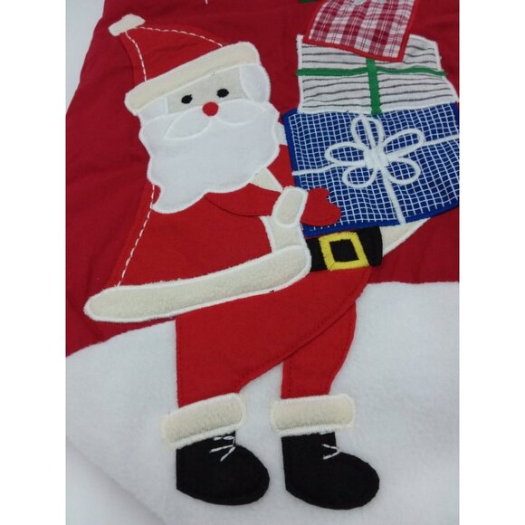 Pottery Barn Kids Riggs Jumbo Stocking Santa Gifts Holiday Quilted 31.5 Inches - Picture 3 of 9